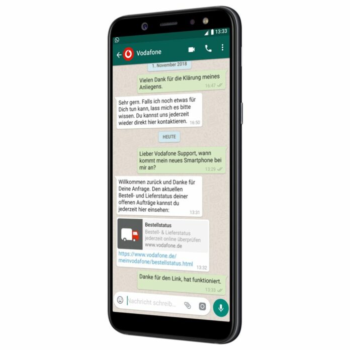 Vodafone Kundensupport per WhatsApp