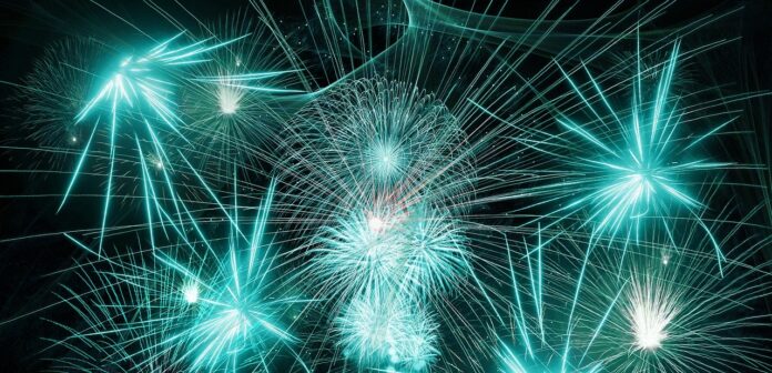feuerwerk-blau